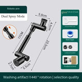 360° Swivel Faucet Extender, Water Saving Tap Sprayer with 3 Modes, for Kitchen, Bathroom Sink, RV Camper & Home Use Aimak Store
