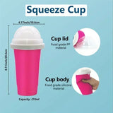 Smoothies Cup Ice Cream Maker Quick-Frozen Silicone Squeeze Cup DIY Milkshake Slush Cups Milkshake Bottle Smoothie Slush Makers Aimak Store