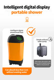 Outdoor Camping Shower IPX7 Waterproof with Digital Display Portable Electric Shower Pump for Hiking Travel Beach Pet Watering Aimak Store