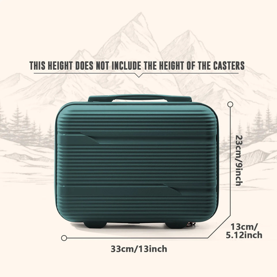 New 13-inch Travel Suitcase Small Carry Make-up Box Luggage Women Girl Mini Storage Handbag Lightweight Travel Case Boarding Bag Aimak Store