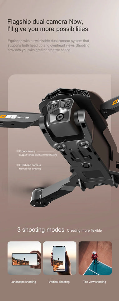 D88 Drone 8K HD Dual Camera GPS Location Professional Aerial Photography Optical Flow Hovering Foldable Drone ﻿RC10000M 2025New Aimak Store