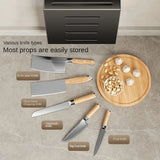 kitchen accessories organizer，Kitchen knife storage box, knife holder, non-perforation, wall-mounted rack, kitchen items Aimak Store