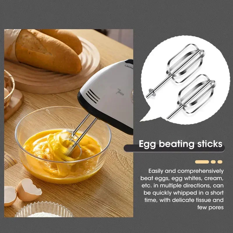 Handheld Electric Egg Beater Home Automatic Mixer Multifunctional Egg White Cream Dough Mixer Kitchen Cooking Egg Beater Aimak Store