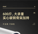 Simple and Luxurious Stackable Square Stool Enlarged and Thickened Round Stool Dirt Resistant Technology Cloth Stool Aimak Store