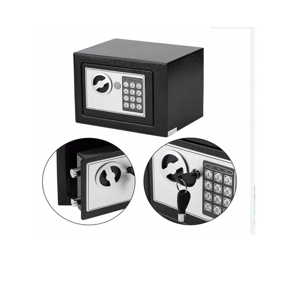 Digital Safe Box Safety Money Gun Electronic Lock Safe Fireproof Safes for Home Strongbox Small Cash Security Lockable Storage Aimak Store