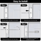 Automatic Door Closer Metal Adjustable Heavy Duty Safety Spring Silenciar Durable Convert Hinged Door Interior Exterior Aimak Store