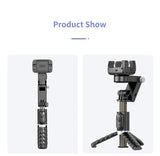 Q18 Desktop Following the shooting Mode Gimbal Stabilizer Selfie Stick Tripod with Fill Light for iPhone Cell Phone Smartphone Aimak Store