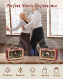 Classical Retro Radio FM/AM/SW Radio Receiver Bluetooth Speaker MP3 Music Player USB/TF Card/AUX Rechargeable 1800mAh battery Aimak Store