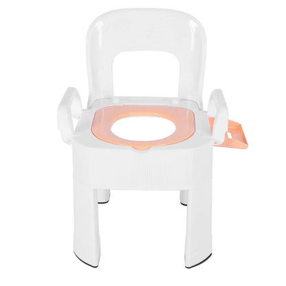 Commode Chair Commode Shower Chair Detachable Folding Non Slip Strong Load Bearing Toilet Safety Chair for Bathroom Squat Toilet