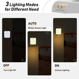 Night Light Motion Sensor With LED Light EU Plug Lamps Children'S Night Light Wireless Night Lamp For Bedside Table Bedroom Aimak Store