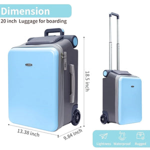 Children's Suitcase with Seat Design Kids Multi-functional Stroller Suitcase Riding and Sitting Carry on Luggage for Travel Aimak Store