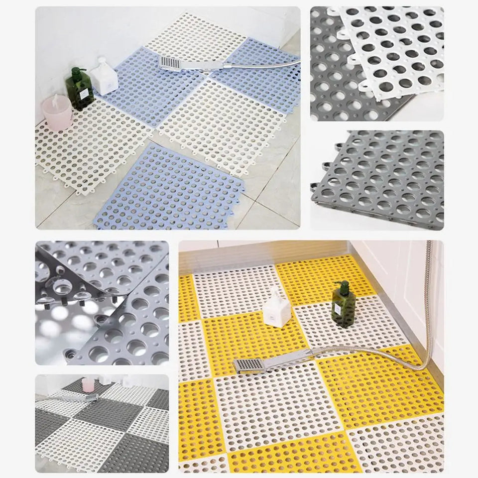 TPE Anti-slip Splice Toilet Ground Mat Bathroom Carpet Pet Cage Floor Mat Rabbit Foot Mat Aimak Store