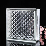 Pack 6 Square Hollow Bricks for Home Decoration, Glass Brick, Screen Room Divider, Office and Hotel Partition Wall, 7.5in(19cm), Aimak Store