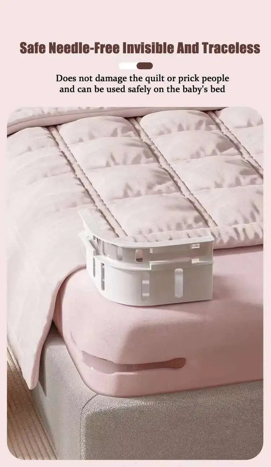 4PCS Neat Sheets Invisible Bed Sheet Holder Clips No Slip NeedleFree Grippers Secure Safe Bedding Anti-Shift Fasteners Home Crib Aimak Store