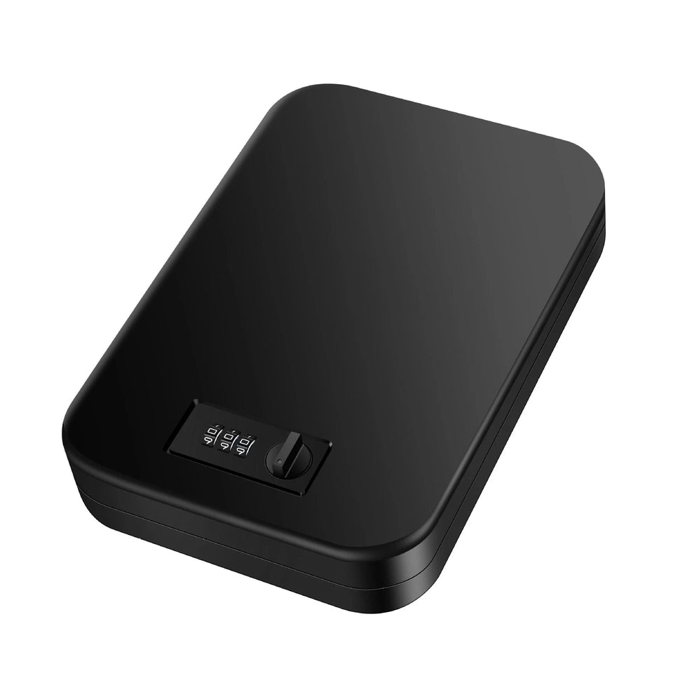 Dialing Wheel Password Gun Safes Weapon Case Pistol Safe Valuables Money Jewelry Storage Box Gunbox Security Pistol Strongbox Aimak Store