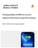 120W 200000mAh Super Fast Power Bank Charging High Capacity Portable Digital Display LED Power Bank For iPhone Samsung Xiaomi Aimak Store