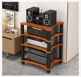 HiFi amplifier rack cabinet shock mount removable CD player video audio equipment metal tripod Desktop tripod stand speaker Aimak Store