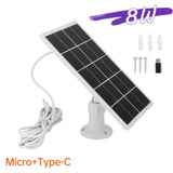 8W 5V Solar Panel Charger Type-c/DC5521 Solar Panel Kit IPX6 Waterproof Outdoor Solar Charger for Security Camera/Home Light Aimak Store