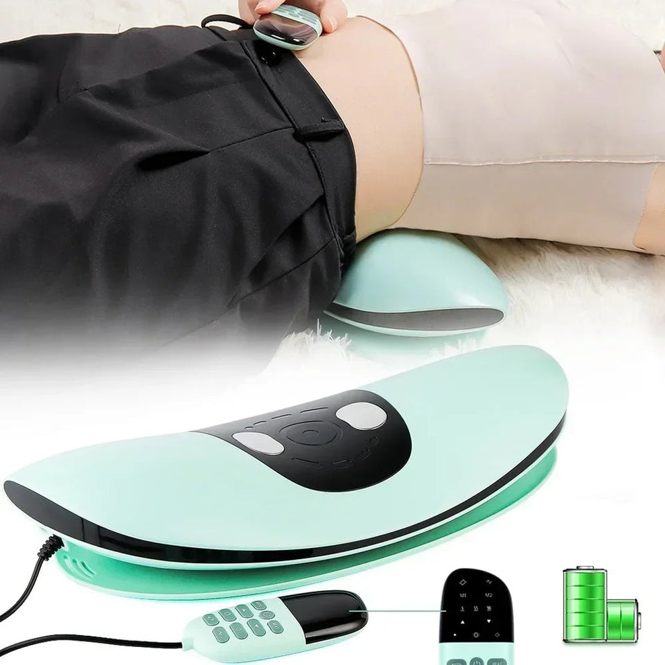 Electric Lumbar Traction Massager Adjustable Vibration Waist Massager Wa ist Spine Support Back Massage Machine Waist masajeador Aimak Store