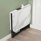 Joylove Folding Dining Table Home Imitation Rock Board Ultra-thin Multi-functional Combination Dining Table Multi-person Table Aimak Store