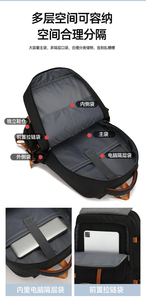 Outdoor backpack for travel, 50L waterproof camping backpack for women and men, backpack with shoe compartment Aimak Store