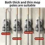 No Need To Drill Suction Cup Wall-mounted Suction Cup Mop Clip, Bathroom Mop Storage Rack, Bathroom Household Strong Mop Hook Aimak Store