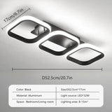 Square LED Ceiling Light Modern Black For Hallway Bedroom Checkroom Living Room Office Restaurant Staircase Lighting Fixtures Aimak Store