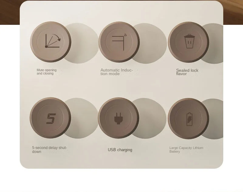 12-14-17-20L Smart Trash Can Automatic Sensor Garbage Can For Bathroom Kitchen Garbage Cube Living Room Recycle Bins Home Access Aimak Store