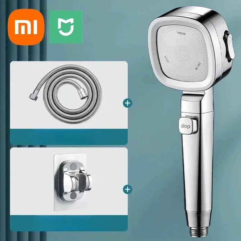 Xiaomi Mijia High Pressure Shower Head Water Saving Adjustable New Shower Set Water Massage Heads Sprayer-Bathroom Accessories Aimak Store