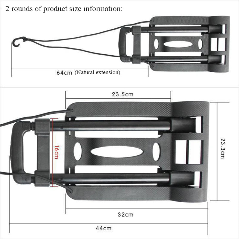 2/4-wheel foldable trolley truck, portable shopping cart, household grocery truck, small cart, garden cargo truck Aimak Store