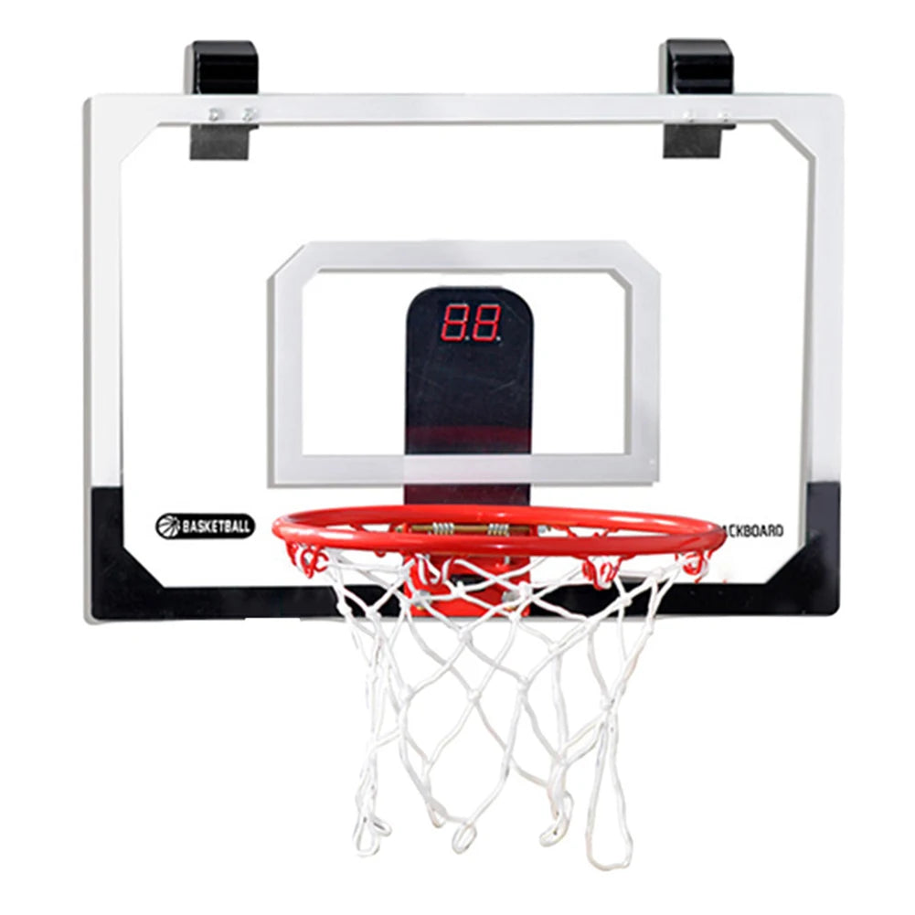 Kids Mini Basketball Hoop With Electronic Scoreboard Ball Sport Backboard Outdoor Indoor Excersise Accessory Funny Game Toys