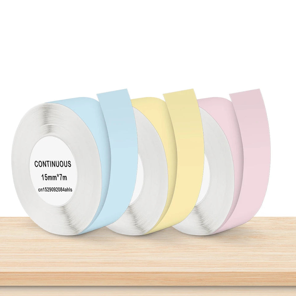 Potable Mini Printer P12 Adhesive Label Printer No Ink Printing Bluetooth Pocket Labeller with Cutter or 3PK Continue Label Roll Aimak Store