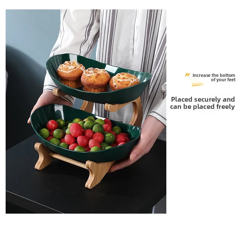 Internet Famous Fruit Tray Creative Modern Home Decoration Multilayer Nordic Style Luxury Snack Tray Aimak Store
