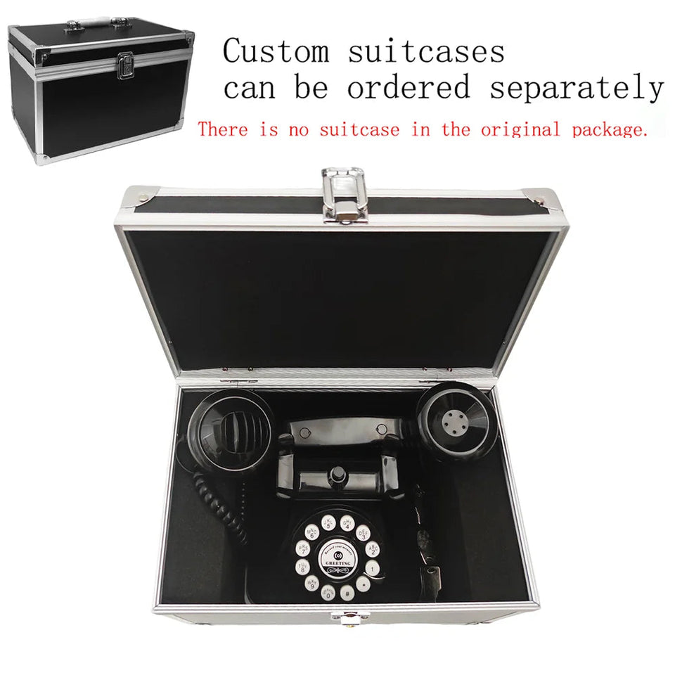 Wedding Audio Guest Book Phone Retro Rotary Style Antique Phone Audio Guestbook Phone Message Voice Recorder  For Wedding Party Aimak Store