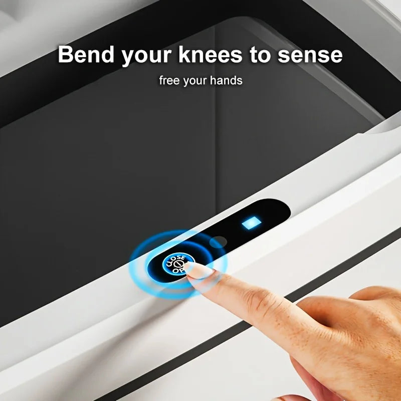 3.7 Gallon Smart Induction Trash Can, 14L Trash Can With Motion Sensor Induction, Infrared Induction, Kick Open Lid, Contactless Aimak Store