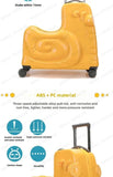 Cartoon children's trolley case Rideable Universal wheel children's travel password case Large capacity children's luggage Aimak Store