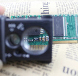 30X 60X Pocket Jewelry Magnifier Slide Out Illuminated Magnifying Glass with LED UV Light Handheld Loupe Lens For Diamond Coins Aimak Store