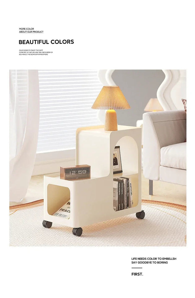 Home Living Room Table Modern Simple Tea Table Side Cabinet Bookshelf Children's Bedroom Nightstand Nordic Furniture Aimak Store