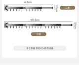 Foldable No Drill Wall Mounted Clothes Drying Rack, Indoor Outdoor Retractable Hanger, Space-Saving Design for Balcony Aimak Store