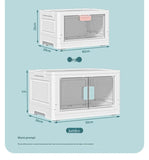 Foldable Storage Box Large Capacity Sundries PP Organizer Bedroom Transparent Stackable Toy Snacks Sorting Bin Closet Organizer Aimak Store