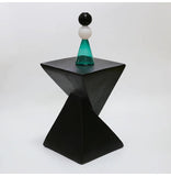 Lightweight Concrete Accent Table,Modern Geometry Side Table for Indoor and Outdoor,Small Bedside End Table Sofa Vanity Coffee Aimak Store