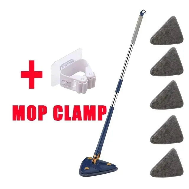 Triangle Mop 360 Rotatable Extendable Adjustable 110 Cm Cleaning Mop For Tub Tile Floor Wall Cleaning Mop Deep Cleaning Mop Aimak Store