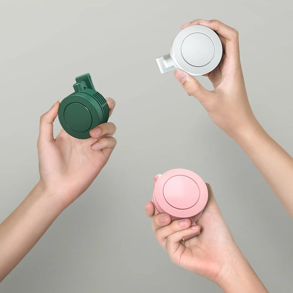 Hanging Neck Waist Fan Portable Electric Air Cooling Fan USB Charging Bladeless Hanging Fan 900mAh for Outdoor Home Working Aimak Store