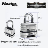 1/2Pcs Master Lock ProSeries Stainless Steel Anti-theft Waterproof Padlock Home Dormitory Outdoor Password Lock 1174 Aimak Store