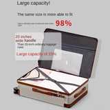 18-28Inch Wide Trolley Suitcase Mute Brake Wheels USB Port Password Boarding Box Multifunctional Large Capacity Suitcase Aimak Store