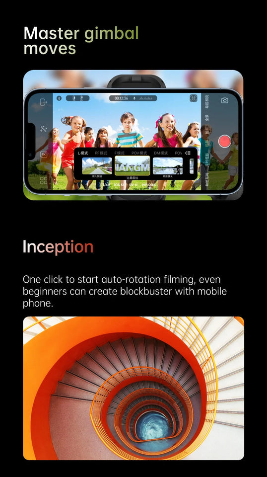 AOCHUAN Smart XE 3-Axis Handheld Gimbal Stabilizer for Smartphone iPhone Android Face Tracking Tiktok Vlog Live Streaming Aimak Store