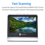 22MP Film Scanner for 135 Film 126KPK/110 Film/Super8/ Monochrome/Slide to Digital JPEG Photos Built 16GB Memory 5'' LCD Screen Aimak Store