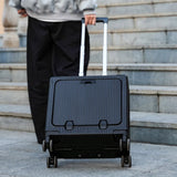 New Front Opening Lid Suitcase Multifunctional Mini Luggage Aluminium Frame 18/20 Boarding Box Trolley Case Cabin Bag Aimak Store