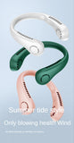 New Mini Neck Fan Portable Bladeless Hanging Neck 1200mAh Rechargeable Air Cooler 3 Speed Mini Summer Sports Fans Aimak Store