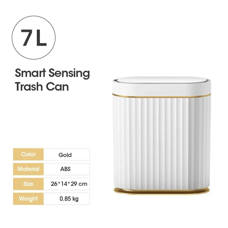 7L/9L Smart Trash Can Electronic Automatic Smart Sensor Garbage Bin Household Toilet Waste Garbage Can for Kitchen Bathroom Aimak Store